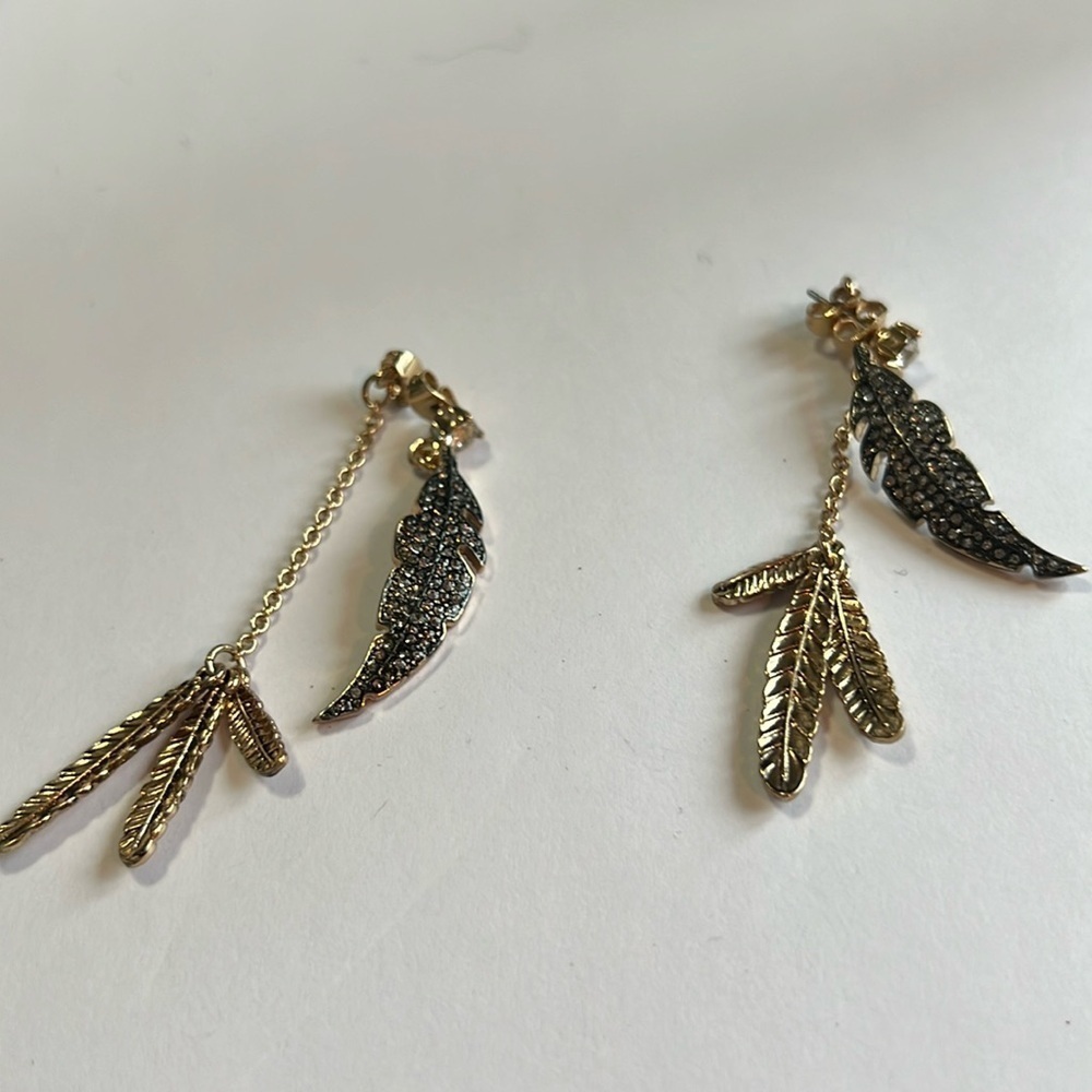 Betsy Johnson, angel wings earrings